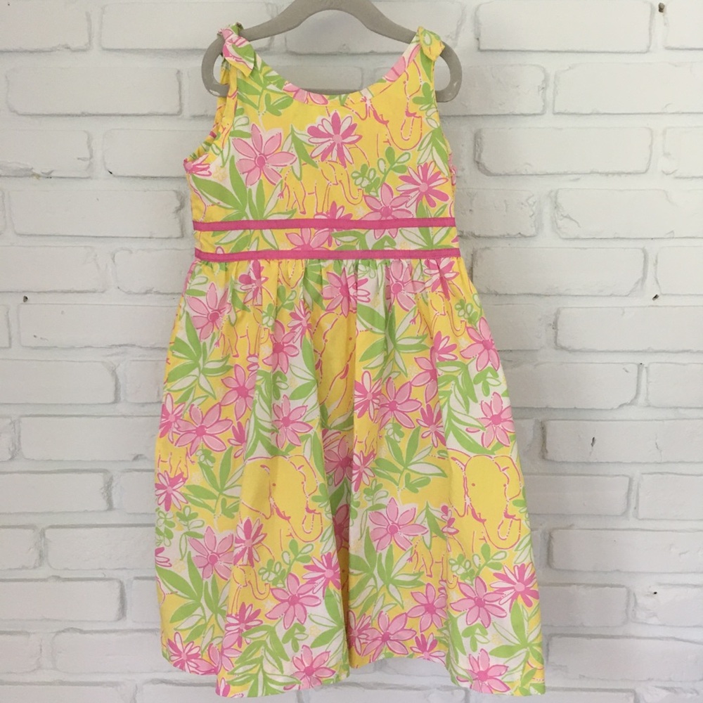 Pink & Yellow Elephant 🐘 Lilly Pulitzer Sundress